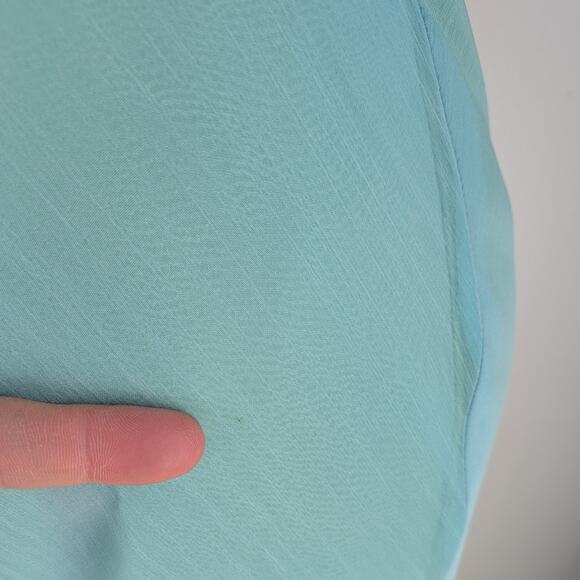 Vintage Cache Prom Dress Maxi Gown 6 Blue Green Y2K Fairy Mermaid Ombre Halter - Picture 12 of 13